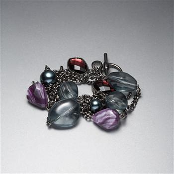 ELEPHANTS - Light Hematite Bracelet image number 0