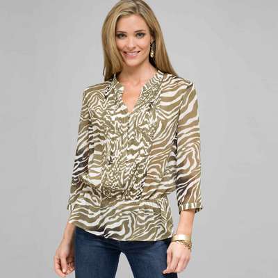 Animal Print Blouse